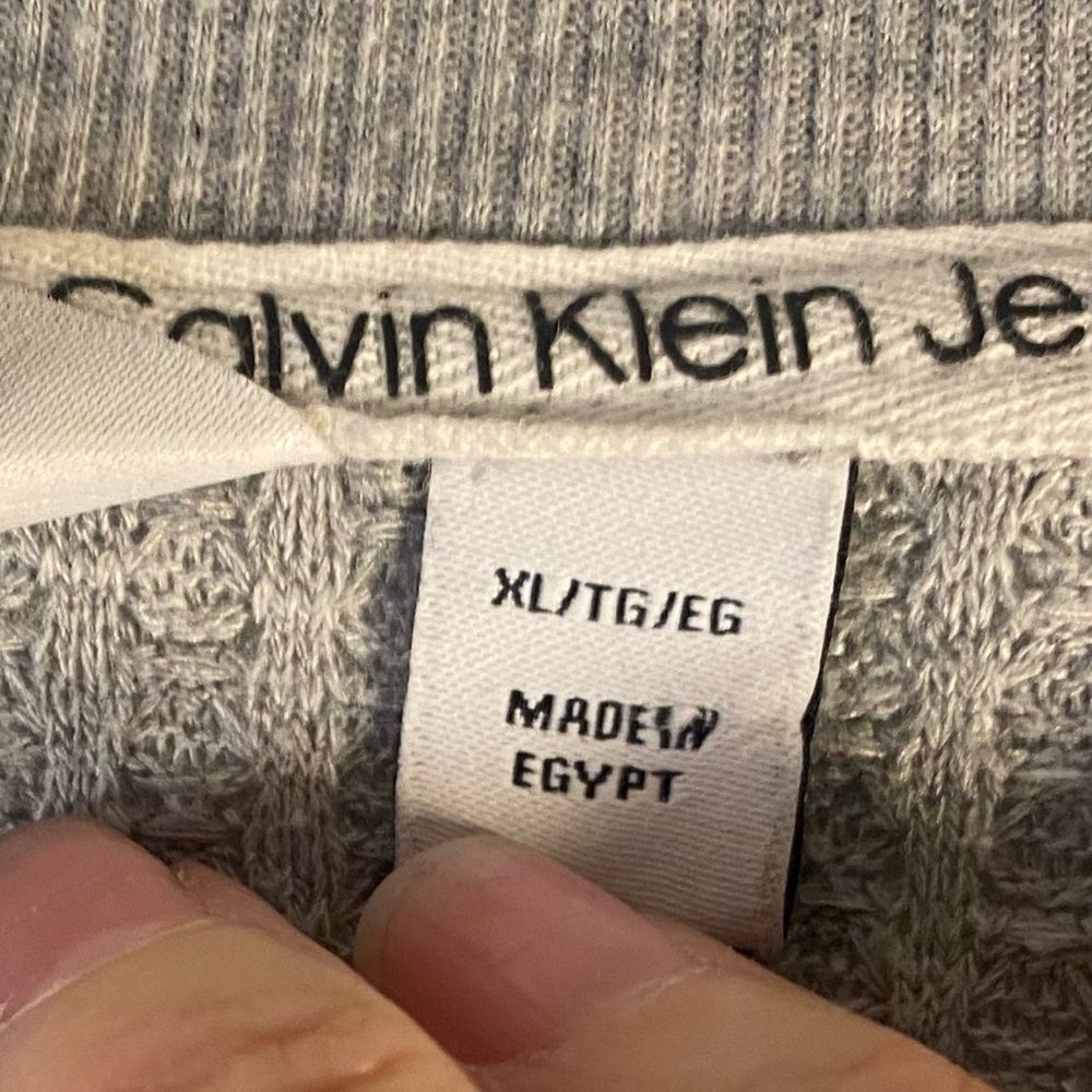 Calvin Klein Jeans Light Gray Button Down Shirt - Picture 3 of 3
